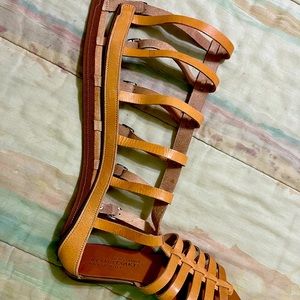 NWOT. Real leather from Greece gladiator sandals.